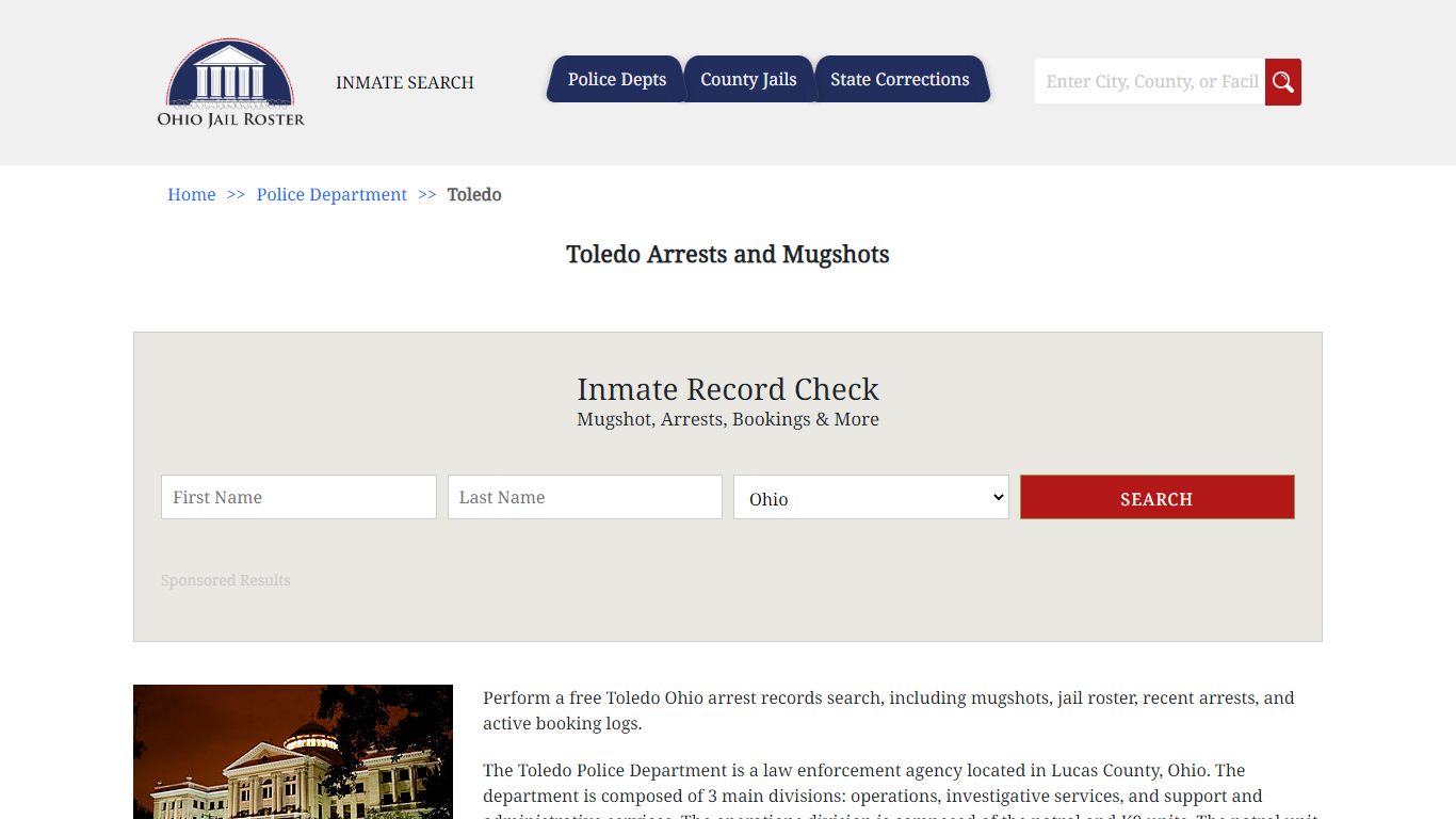 Toledo Arrests and Mugshots | Jail Roster Search