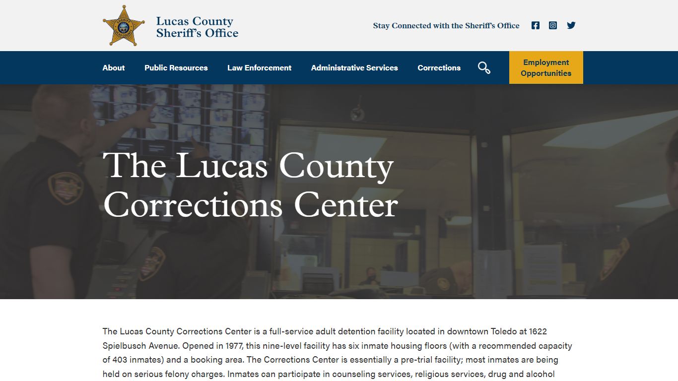 Lucas County Sheriff’s Office | Corrections Center